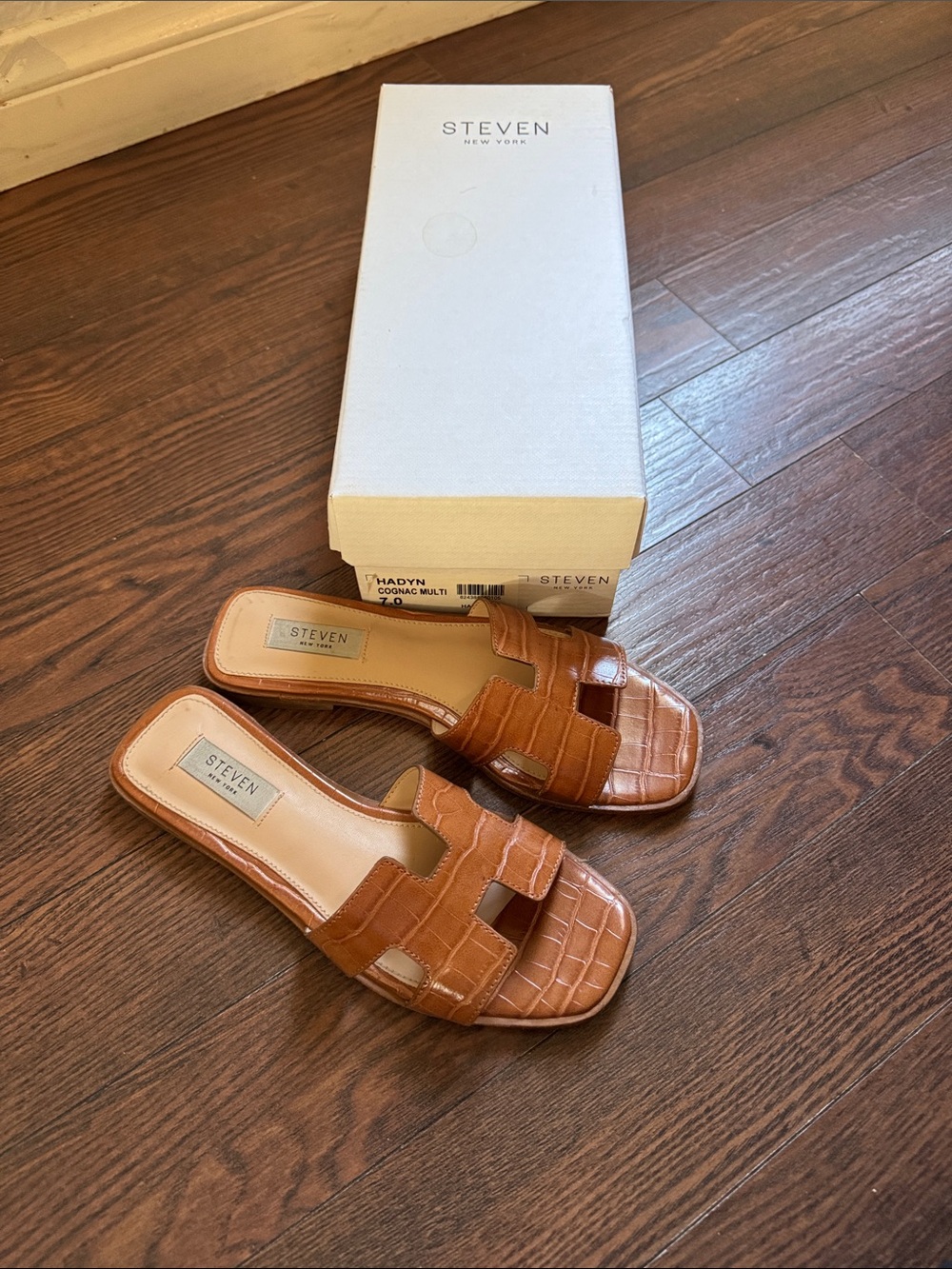 Steven by Steve Madden Croc Slide sandals